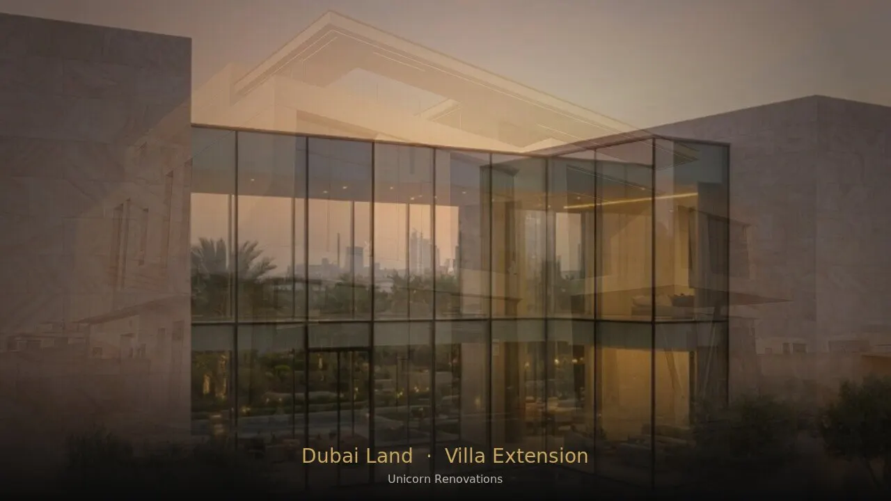 Villa Extension in Dubai Land