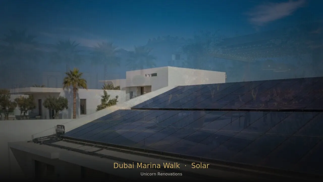 Solar Solutions in Dubai Marina Walk — Unicorn Renovations