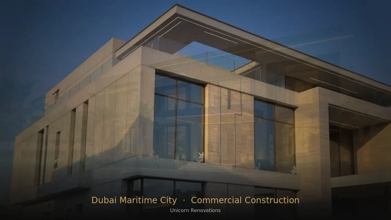 Commercial Construction in Dubai Maritime City