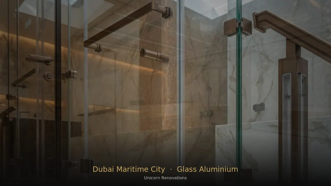 Glass & Aluminium Works in Dubai Maritime City