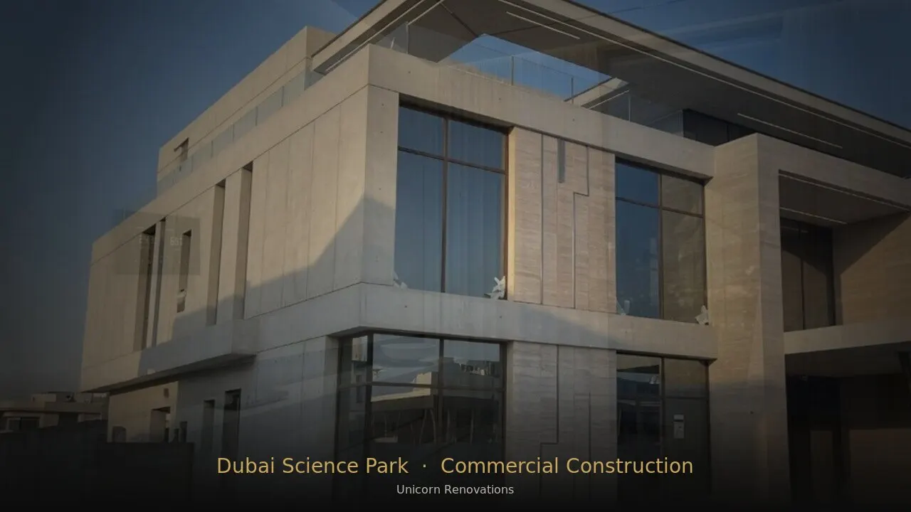 Commercial Construction in Dubai Science Park