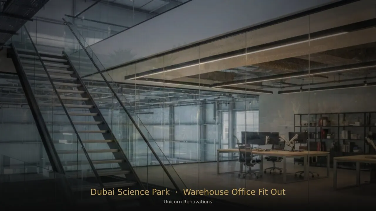 Warehouse Office Fit-Out in Dubai Science Park