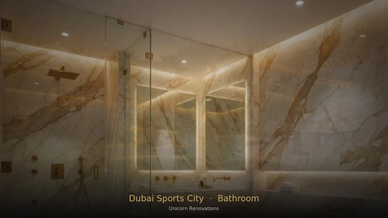Bathroom Renovation in Dubai Sports City — Unicorn Renovations