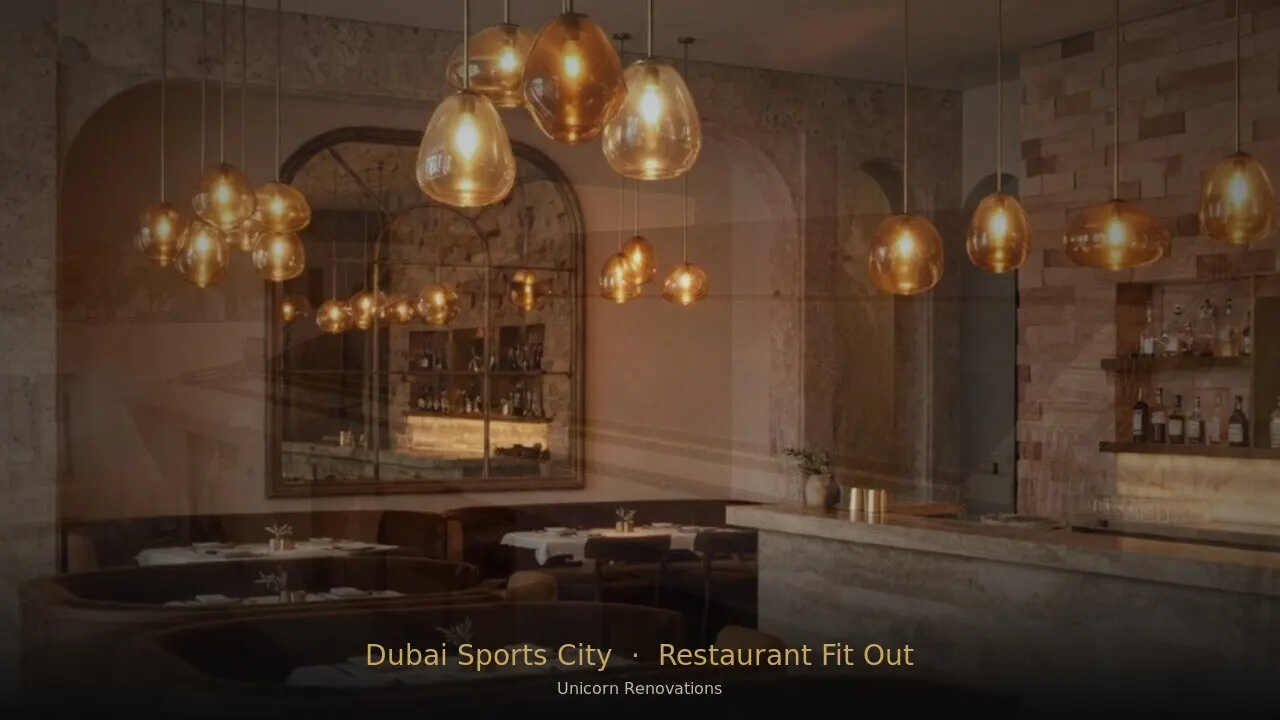 Restaurant Fit-Out in Dubai Sports City — Unicorn Renovations