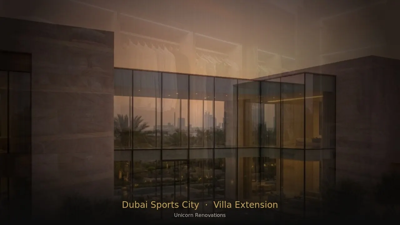 Villa Extension in Dubai Sports City — Unicorn Renovations