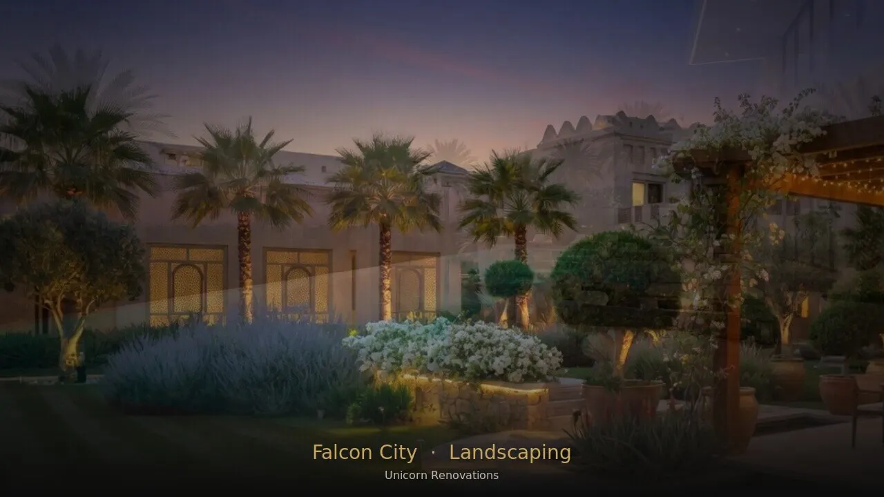 Landscaping in Falcon City of Wonders