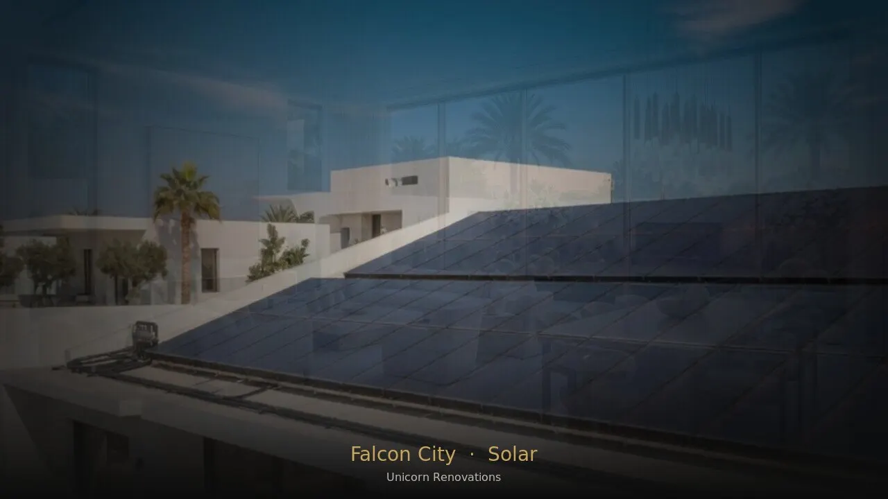 Solar Solutions in Falcon City of Wonders — Unicorn Renovations