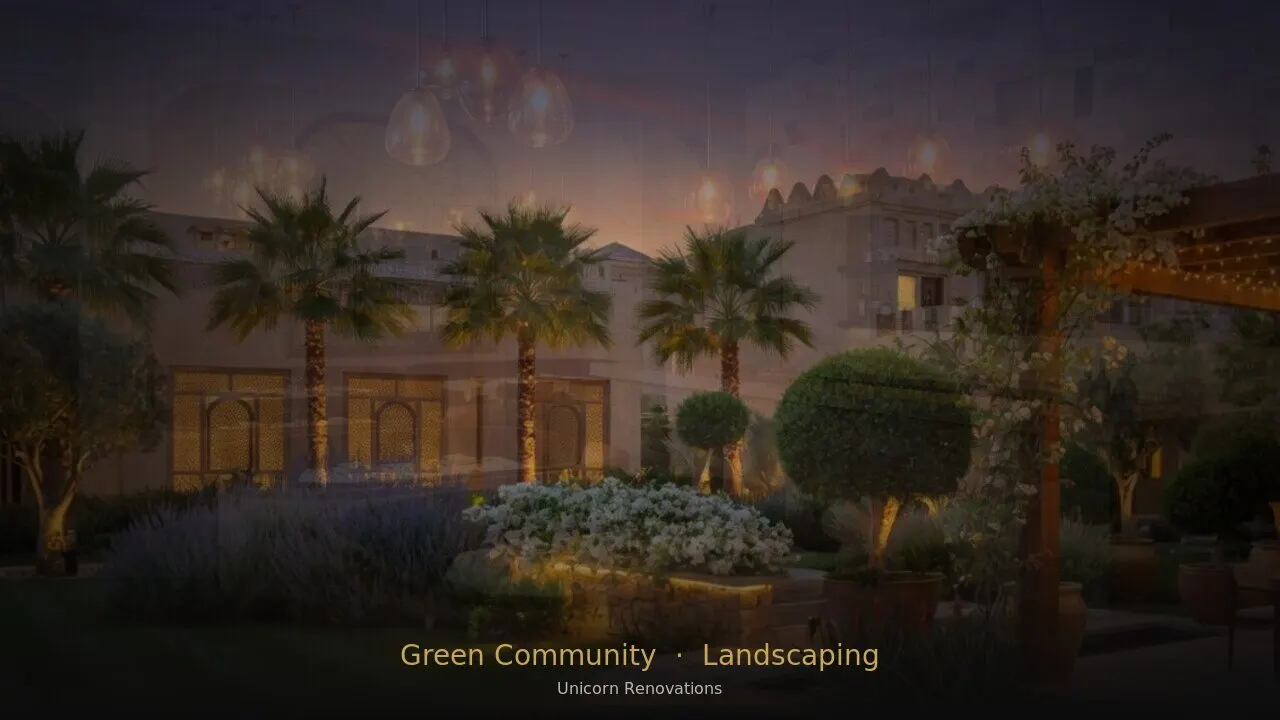 Landscaping in Green Community