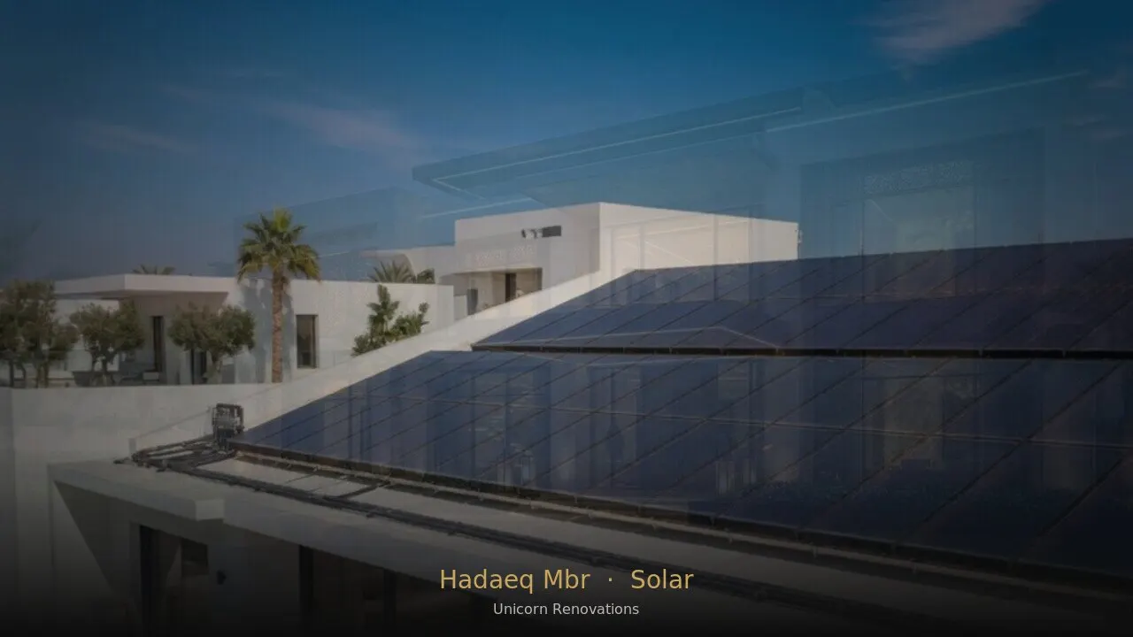 Solar Solutions in Hadaeq Mohammed Bin Rashid