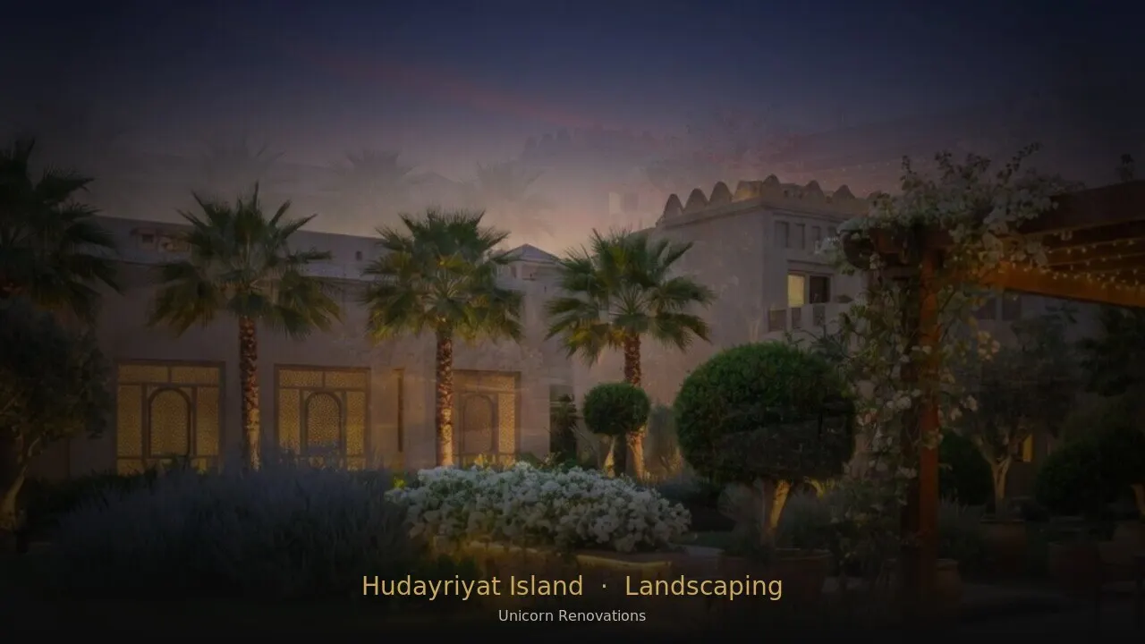 Landscaping in Hudayriyat Island