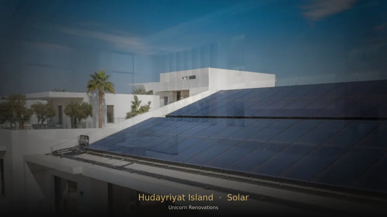 Solar Solutions in Hudayriyat Island