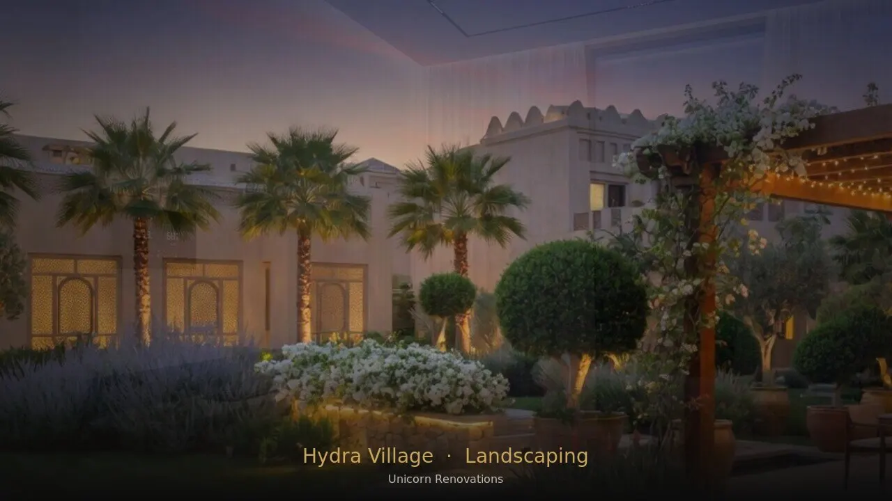Landscaping in Hydra Village