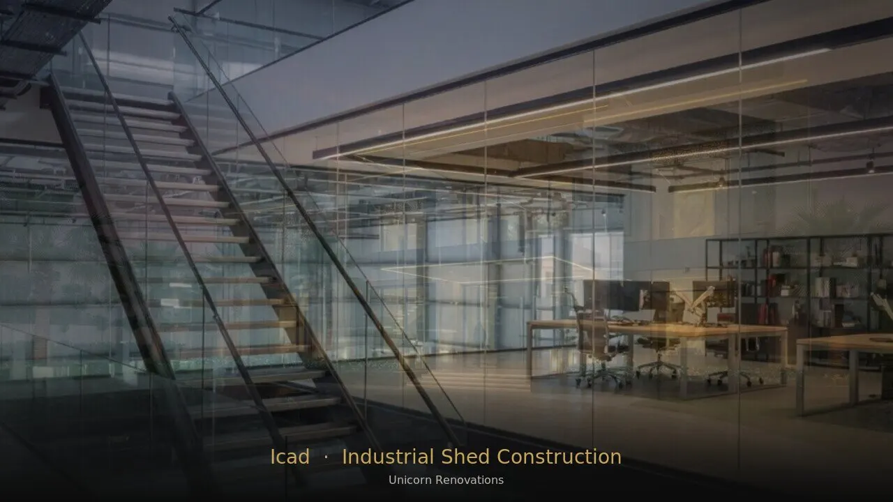 Industrial Shed Construction in ICAD