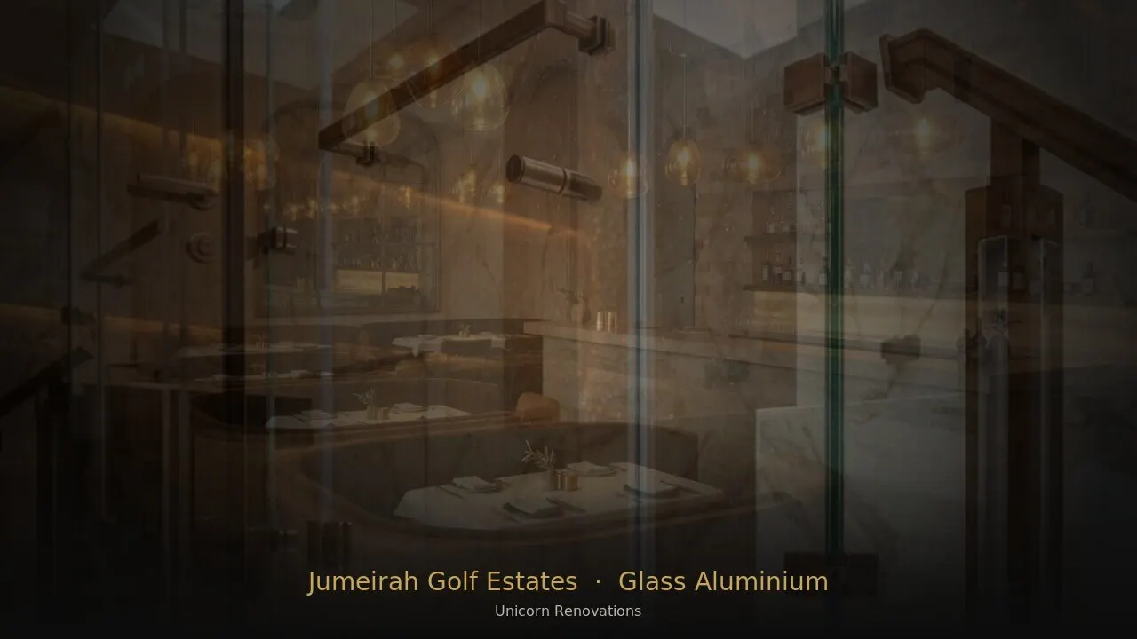 Glass & Aluminium Works in Jumeirah Golf Estates