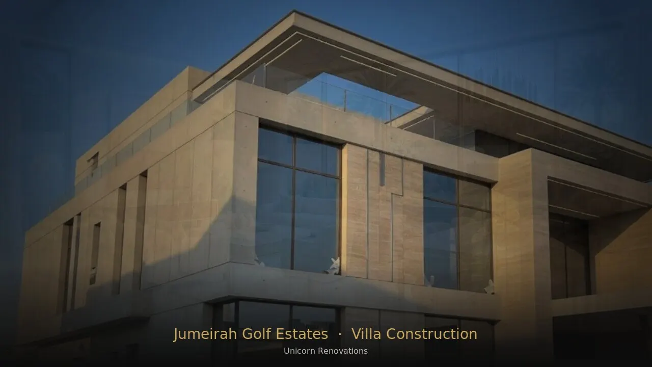 Villa Construction in Jumeirah Golf Estates