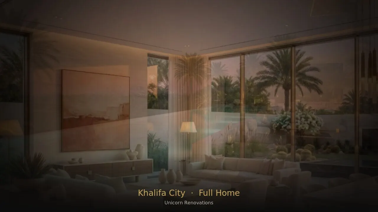 Full Home Renovation in Khalifa City