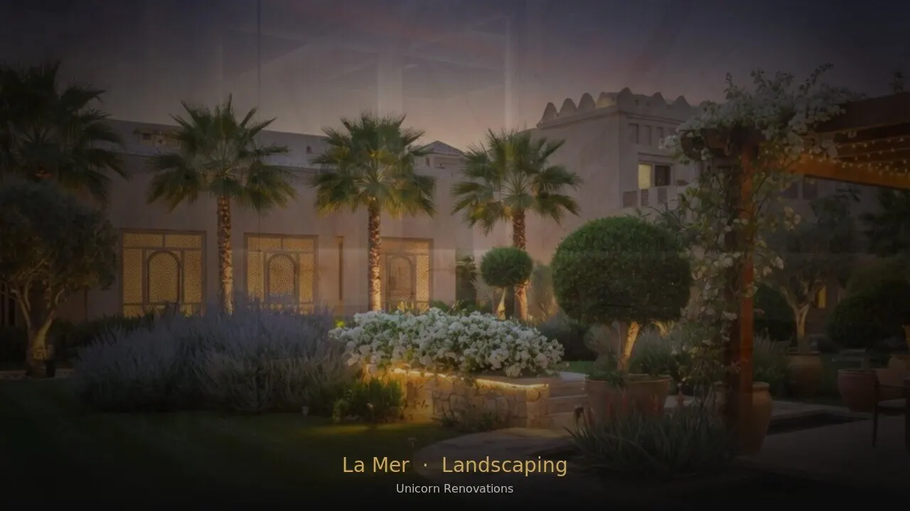 Landscaping in La Mer