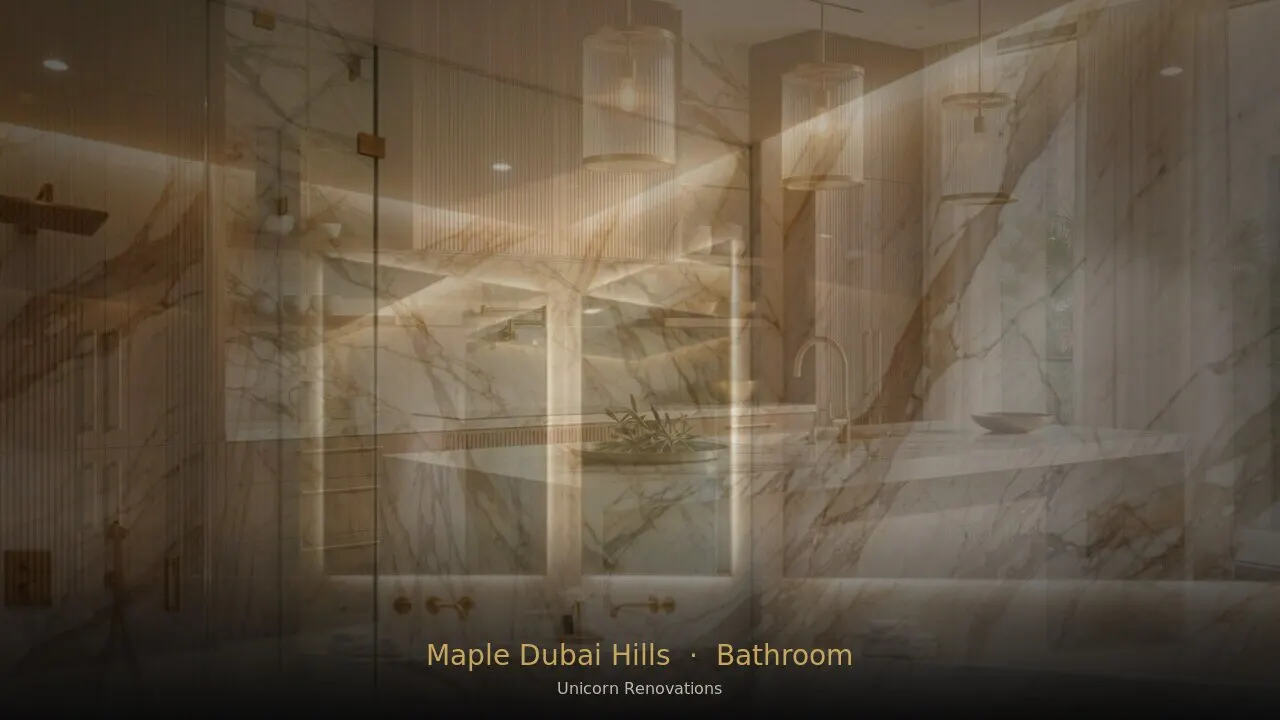Bathroom Renovation in Maple at Dubai Hills