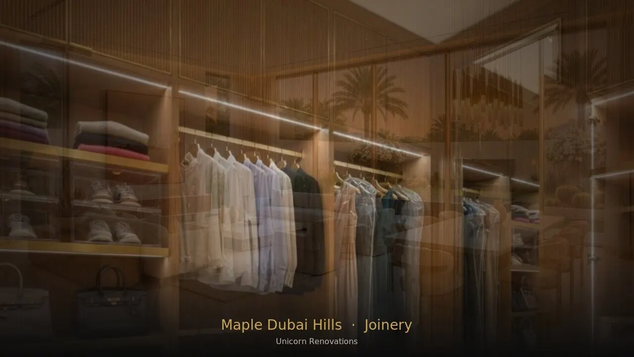 Joinery & Cabinetry in Maple at Dubai Hills