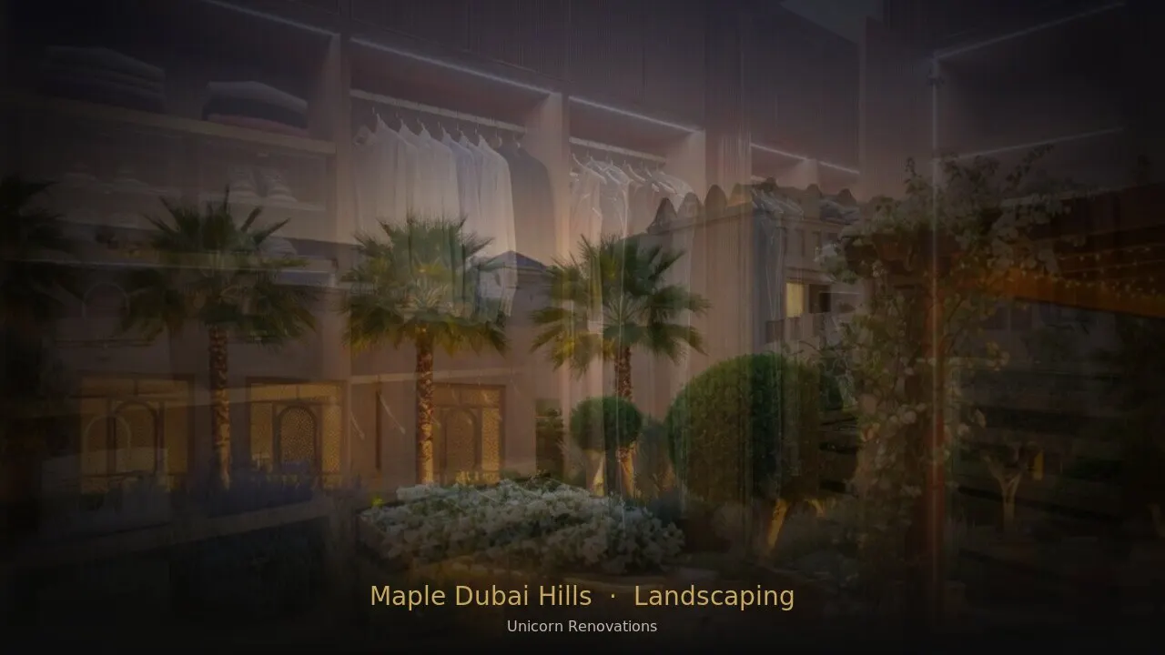 Landscaping in Maple at Dubai Hills