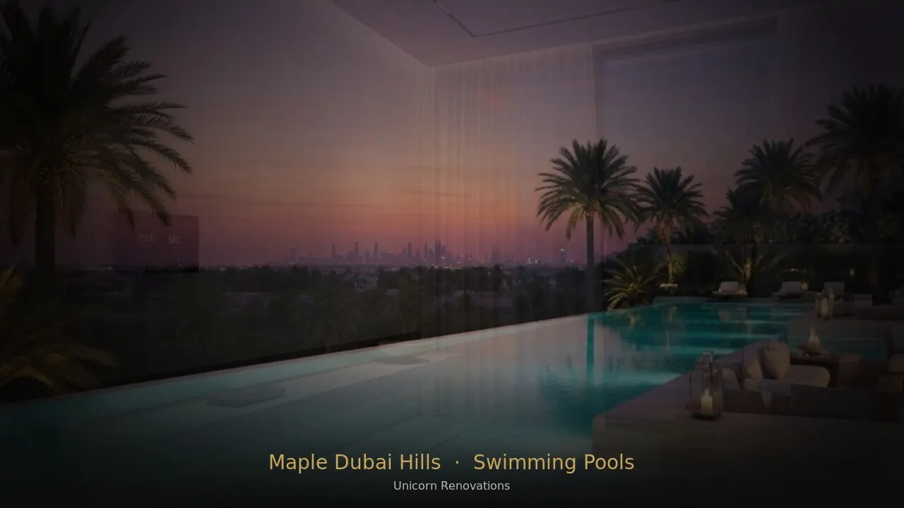 Swimming Pool Construction & Renovation in Maple at Dubai Hills