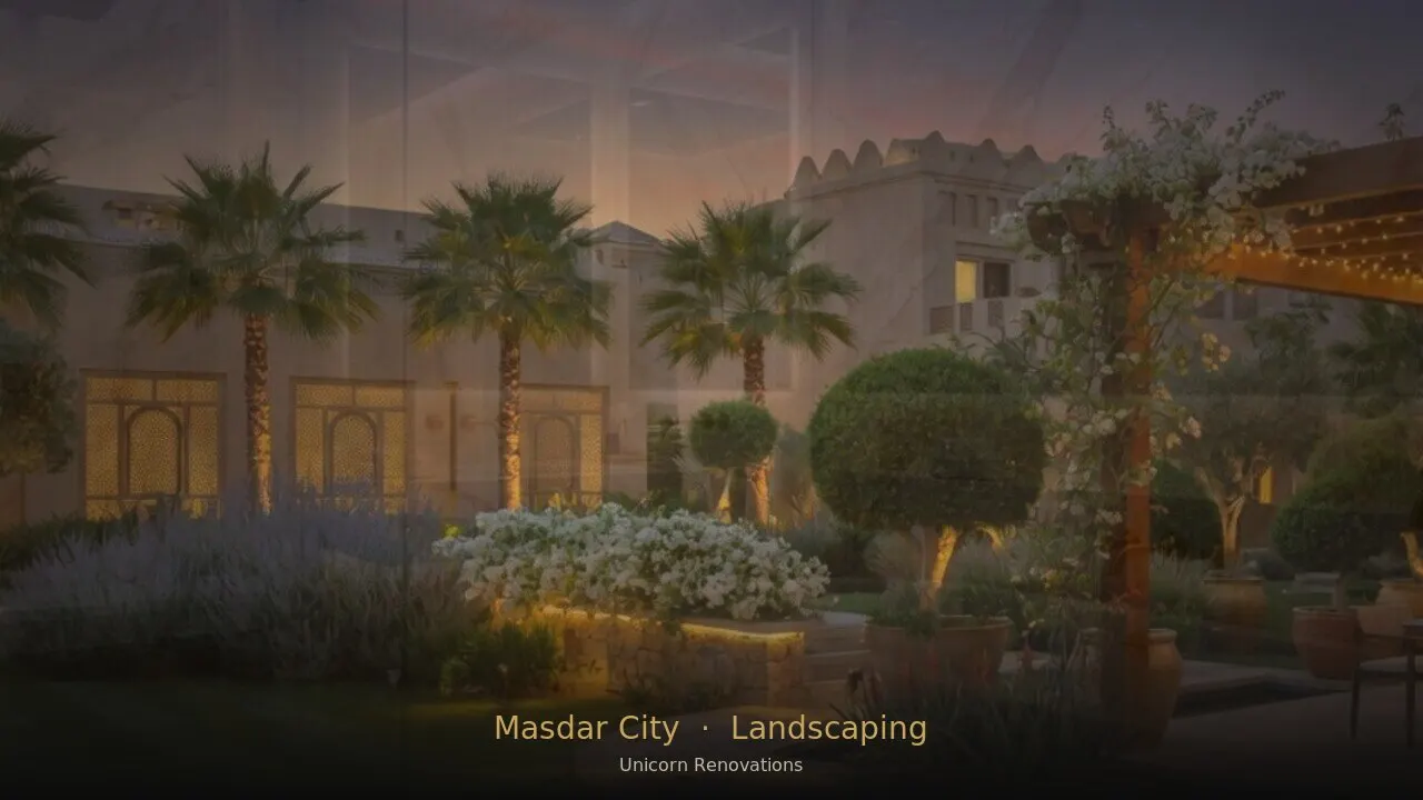 Landscaping in Masdar City