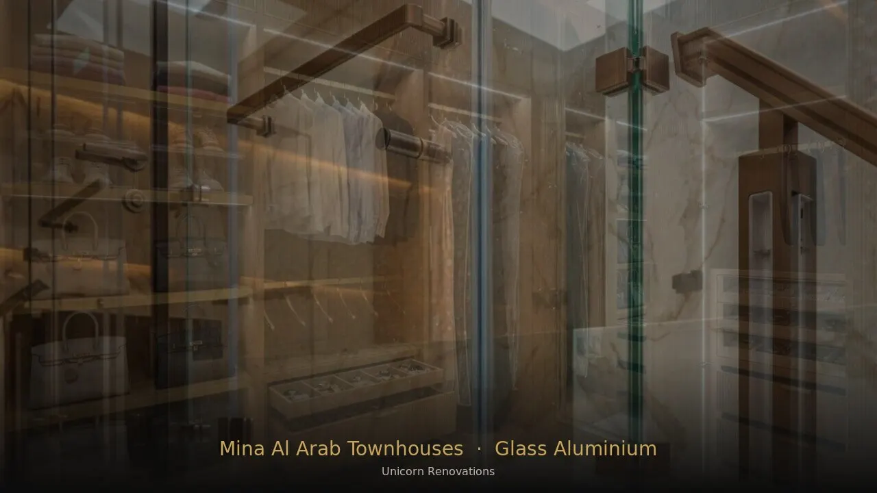 Glass & Aluminium Works in Mina Al Arab Townhouses