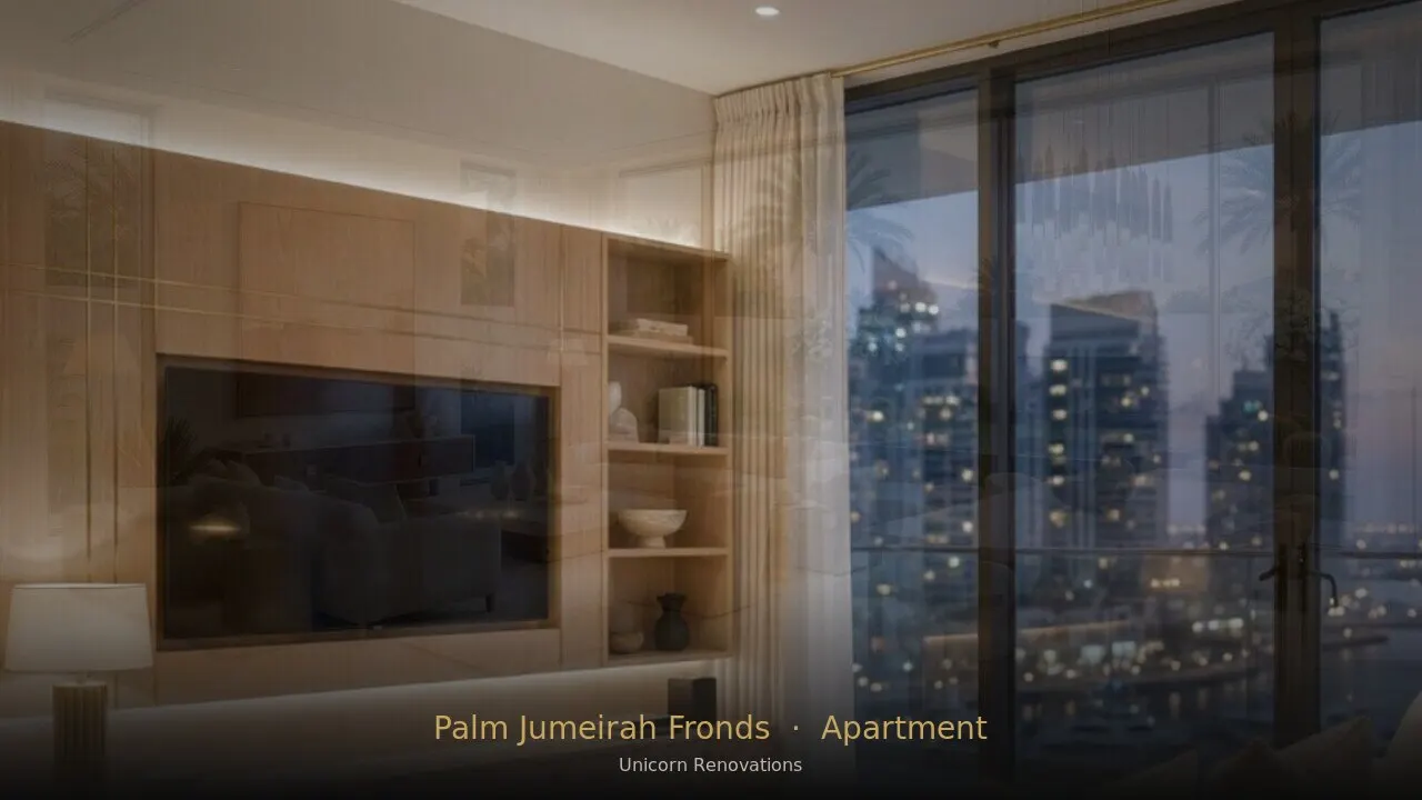 Apartment Renovation in Palm Jumeirah Fronds — Unicorn Renovations