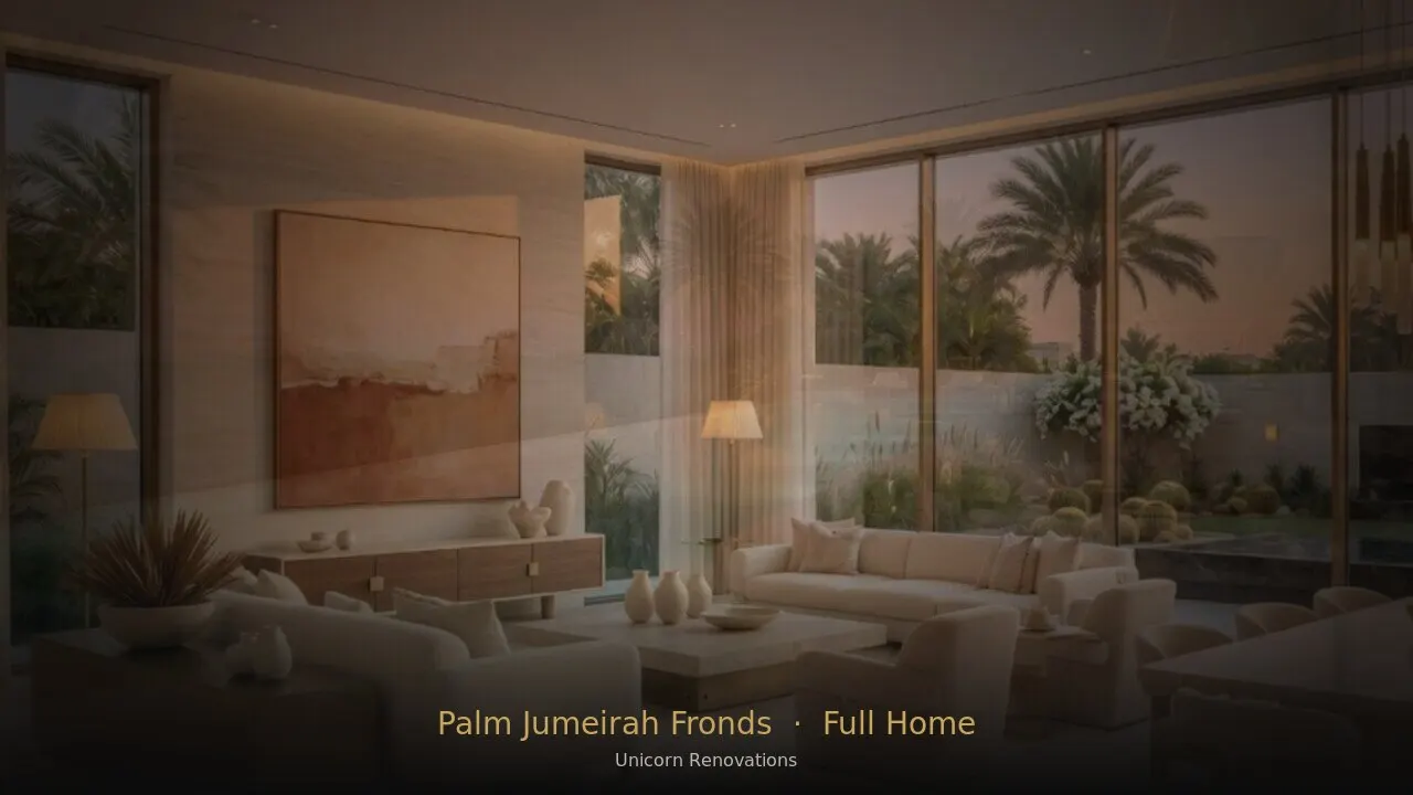 Full Home Renovation in Palm Jumeirah Fronds — Unicorn Renovations