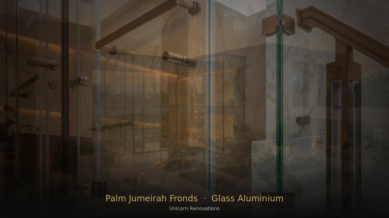 Glass & Aluminium Works in Palm Jumeirah Fronds — Unicorn Renovations