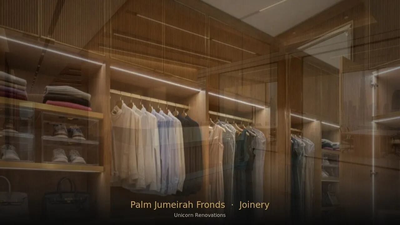 Joinery & Cabinetry in Palm Jumeirah Fronds — Unicorn Renovations