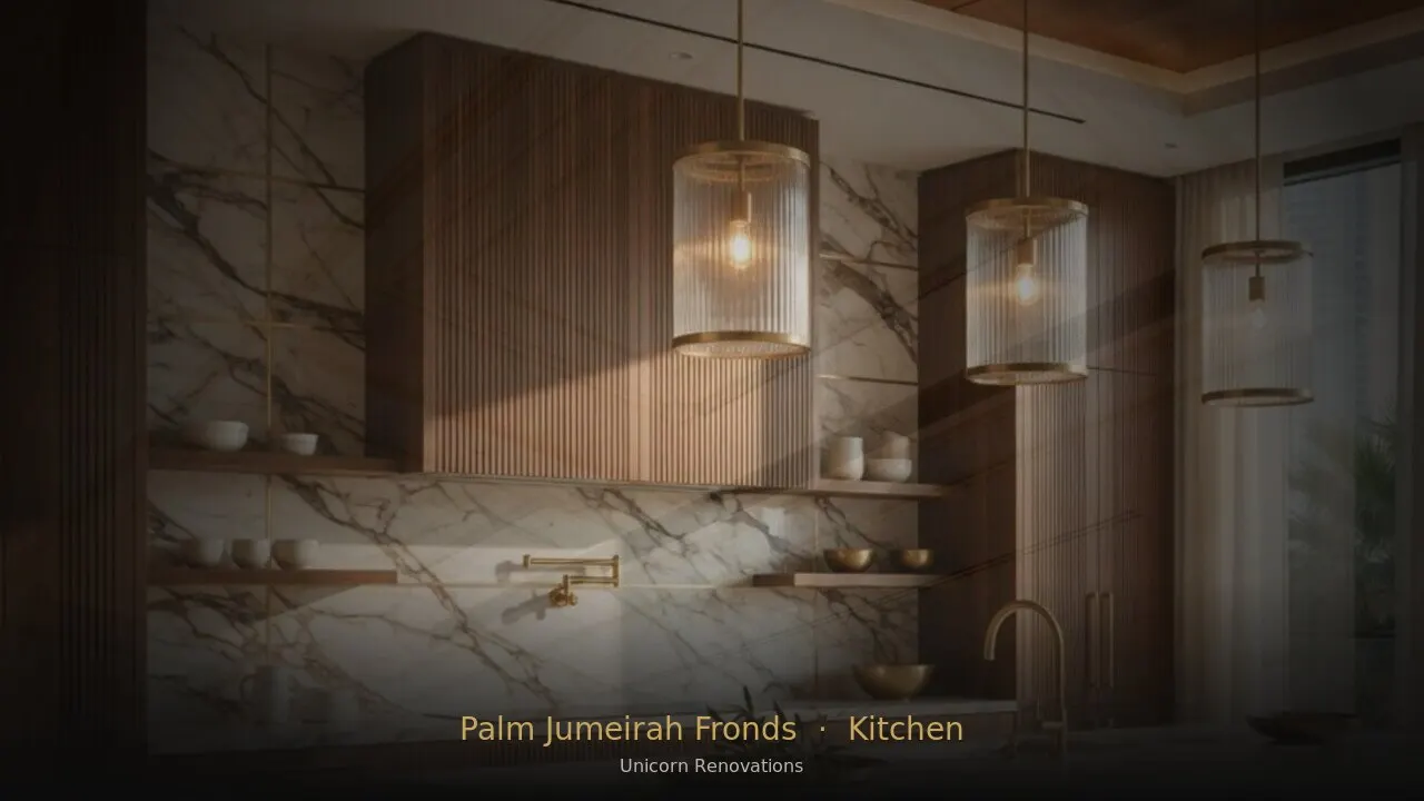 Kitchen Renovation in Palm Jumeirah Fronds — Unicorn Renovations