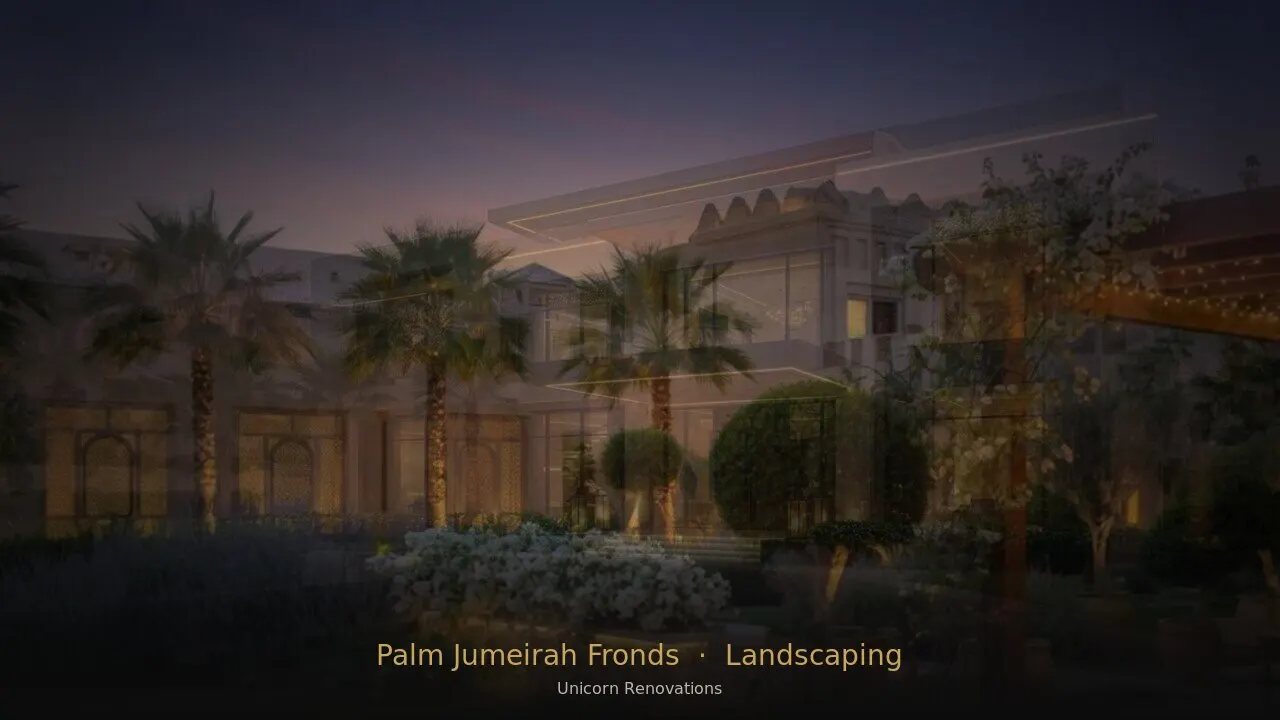 Landscaping in Palm Jumeirah Fronds — Unicorn Renovations