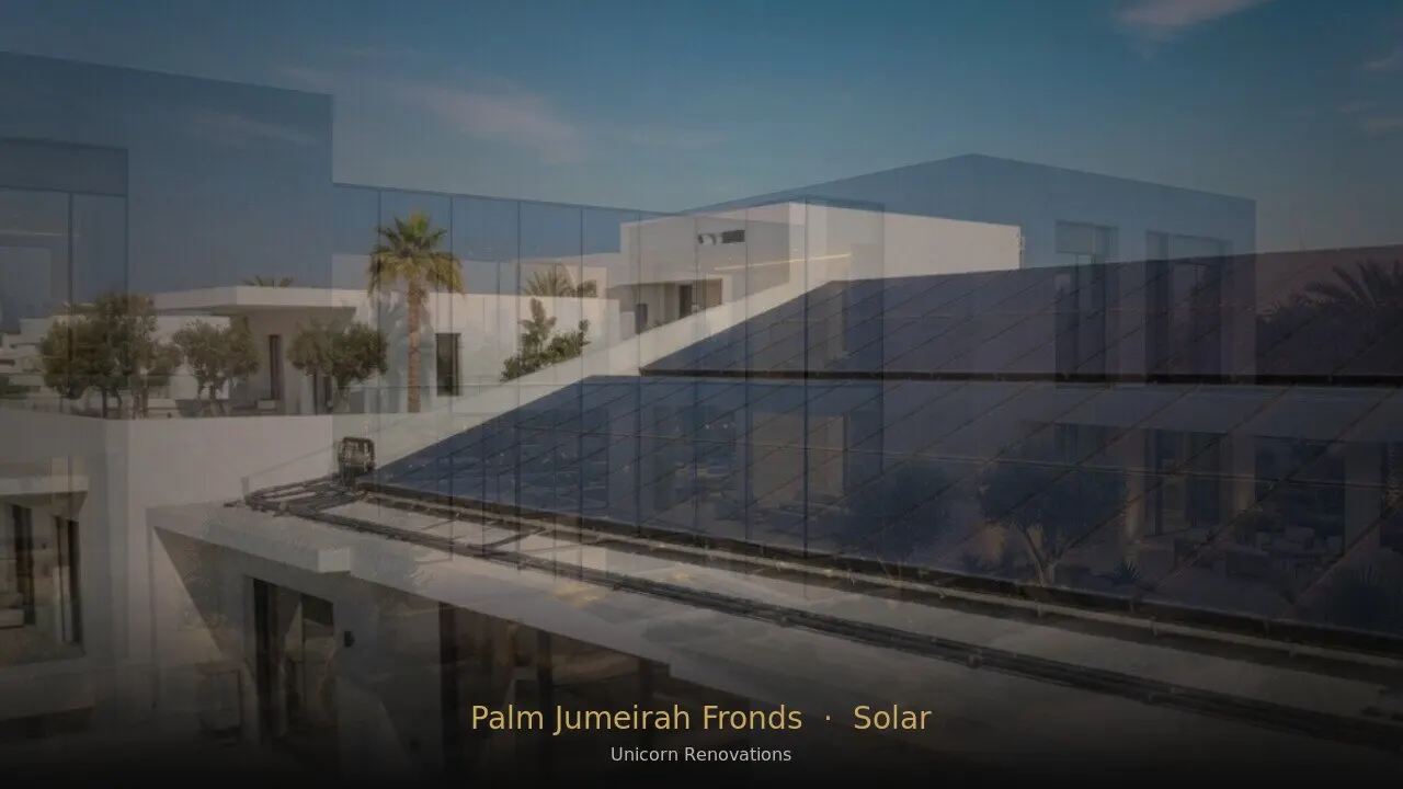 Solar Solutions in Palm Jumeirah Fronds — Unicorn Renovations