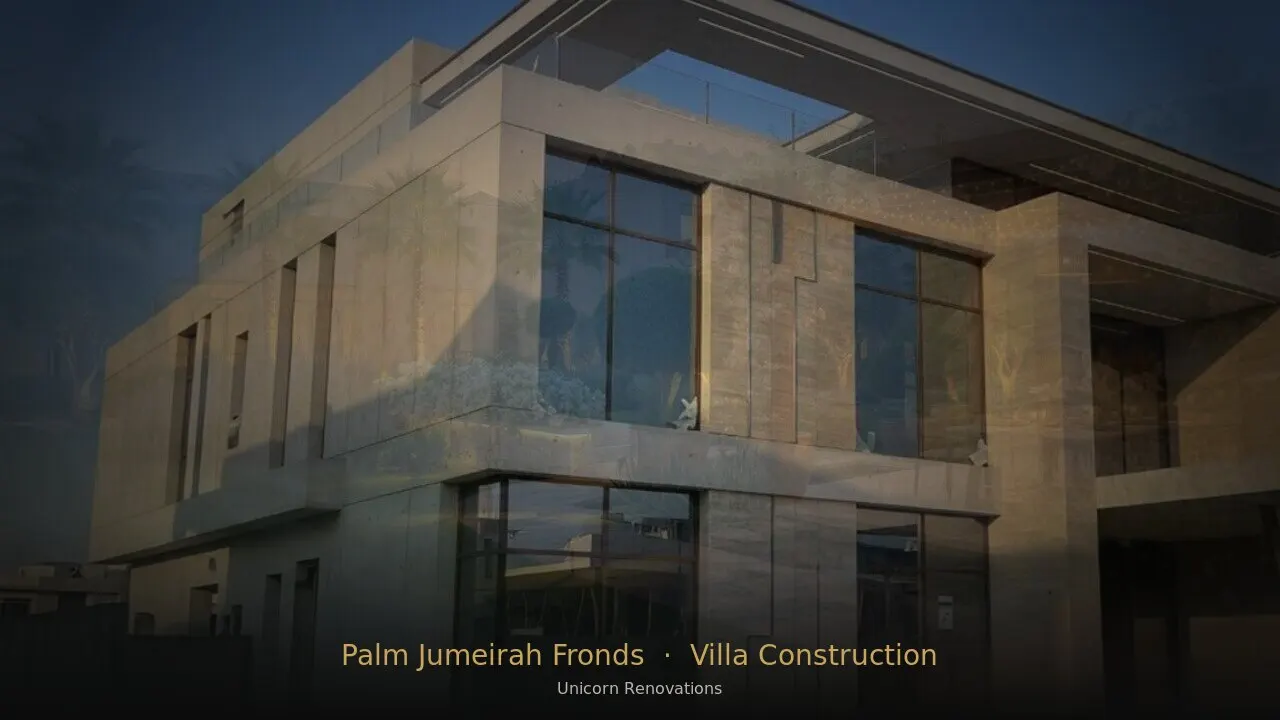 Villa Construction in Palm Jumeirah Fronds — Unicorn Renovations