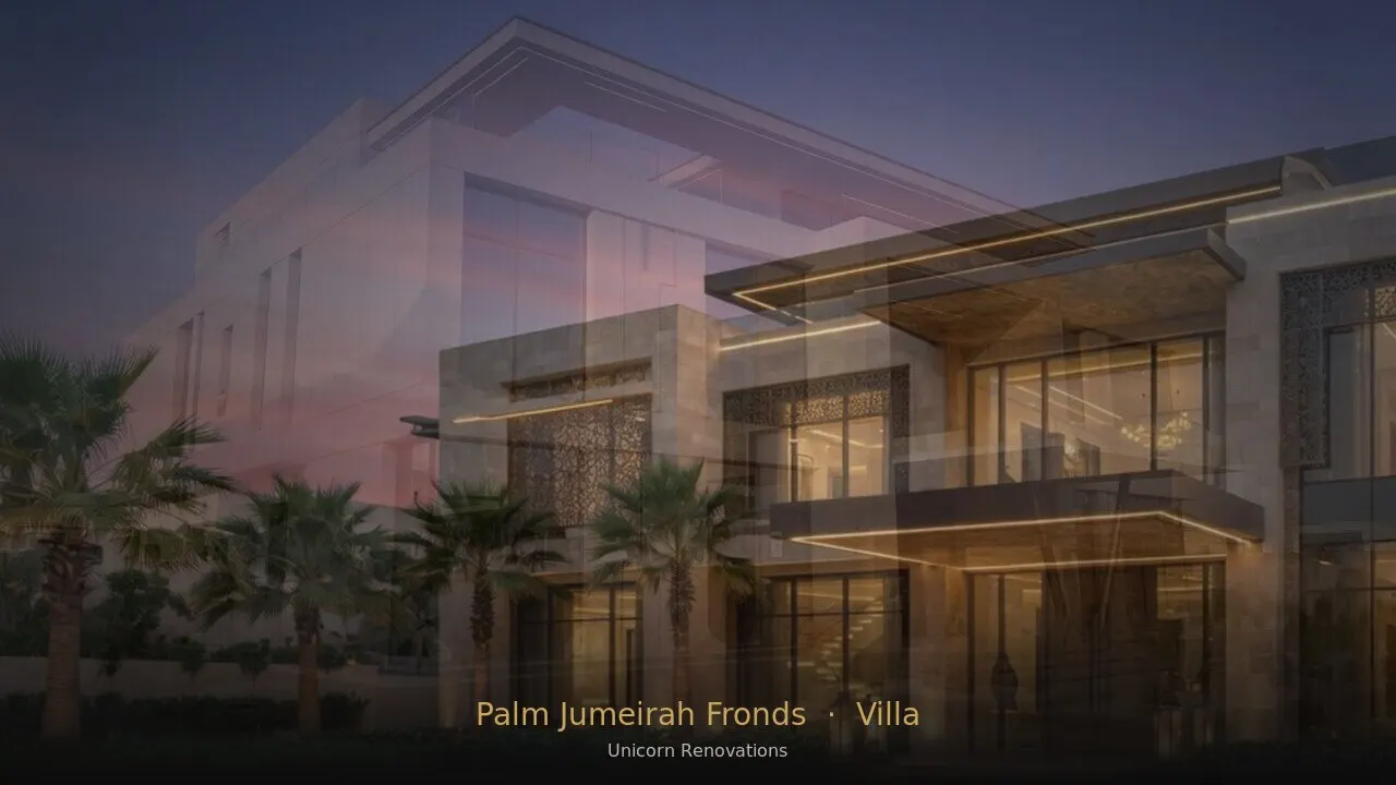 Villa Renovation in Palm Jumeirah Fronds — Unicorn Renovations