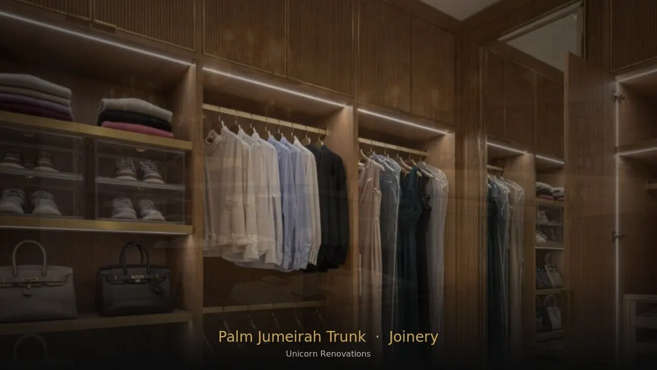 Joinery & Cabinetry in Palm Jumeirah Trunk — Unicorn Renovations