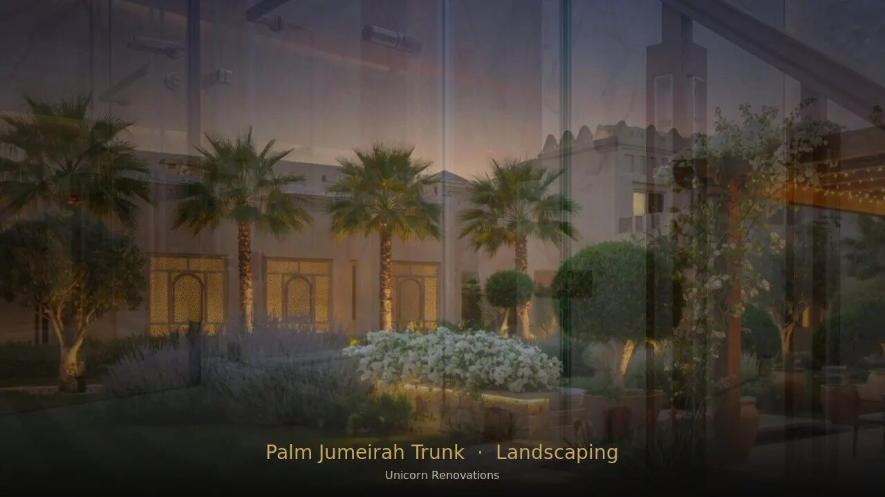 Landscaping in Palm Jumeirah Trunk — Unicorn Renovations