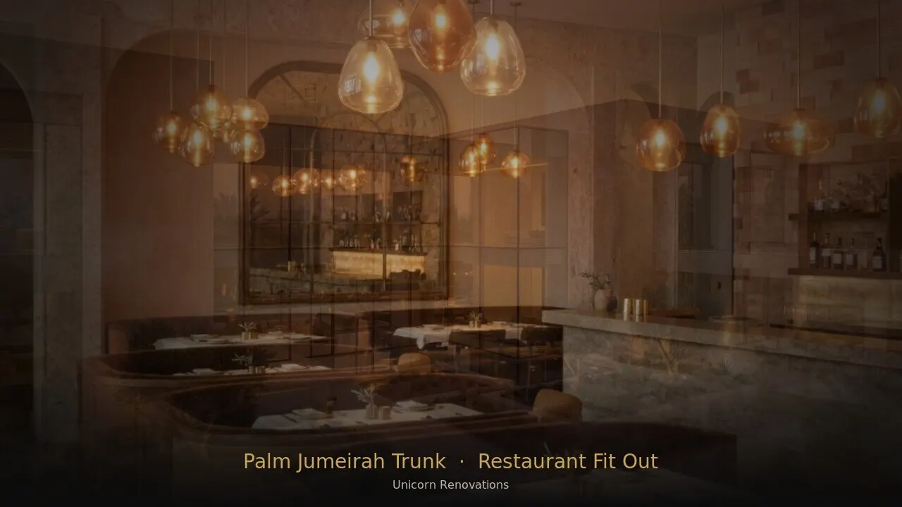 Restaurant Fit-Out in Palm Jumeirah Trunk