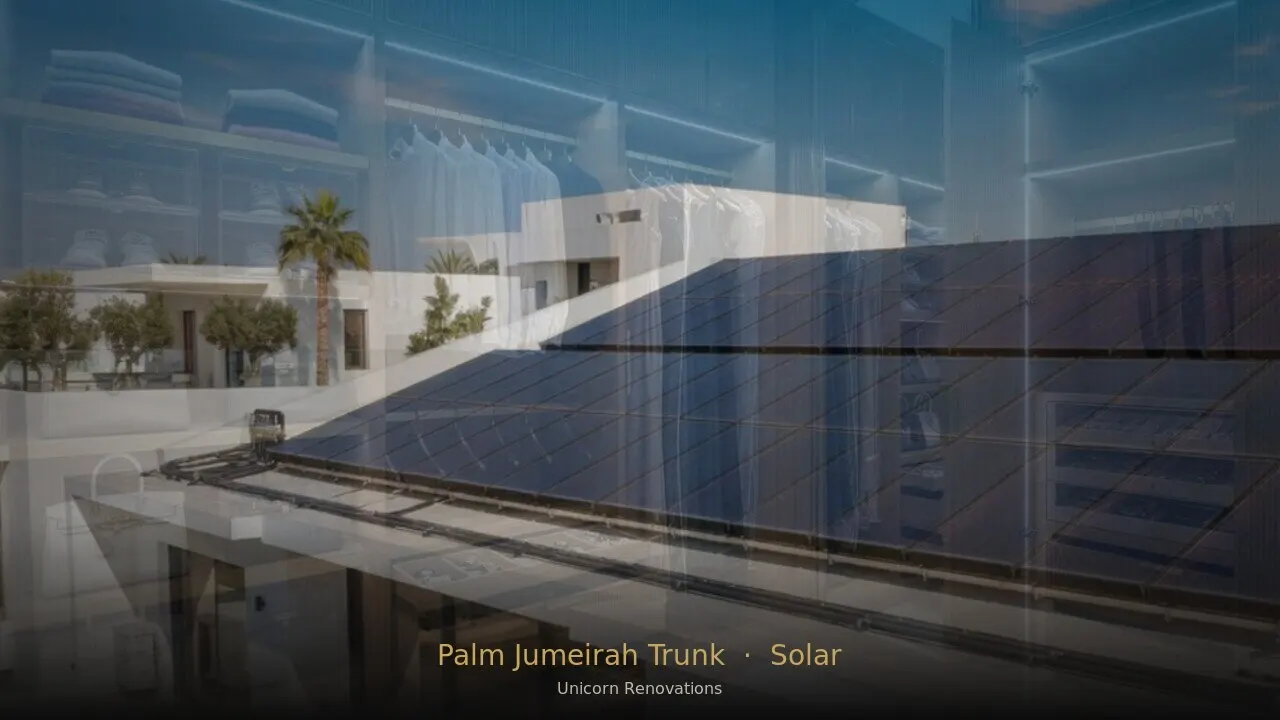 Solar Solutions in Palm Jumeirah Trunk
