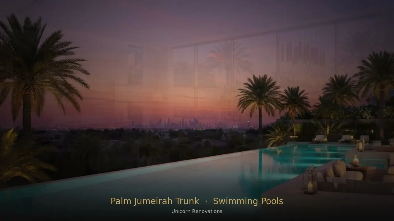 Swimming Pool Construction & Renovation in Palm Jumeirah Trunk — Unicorn Renovations