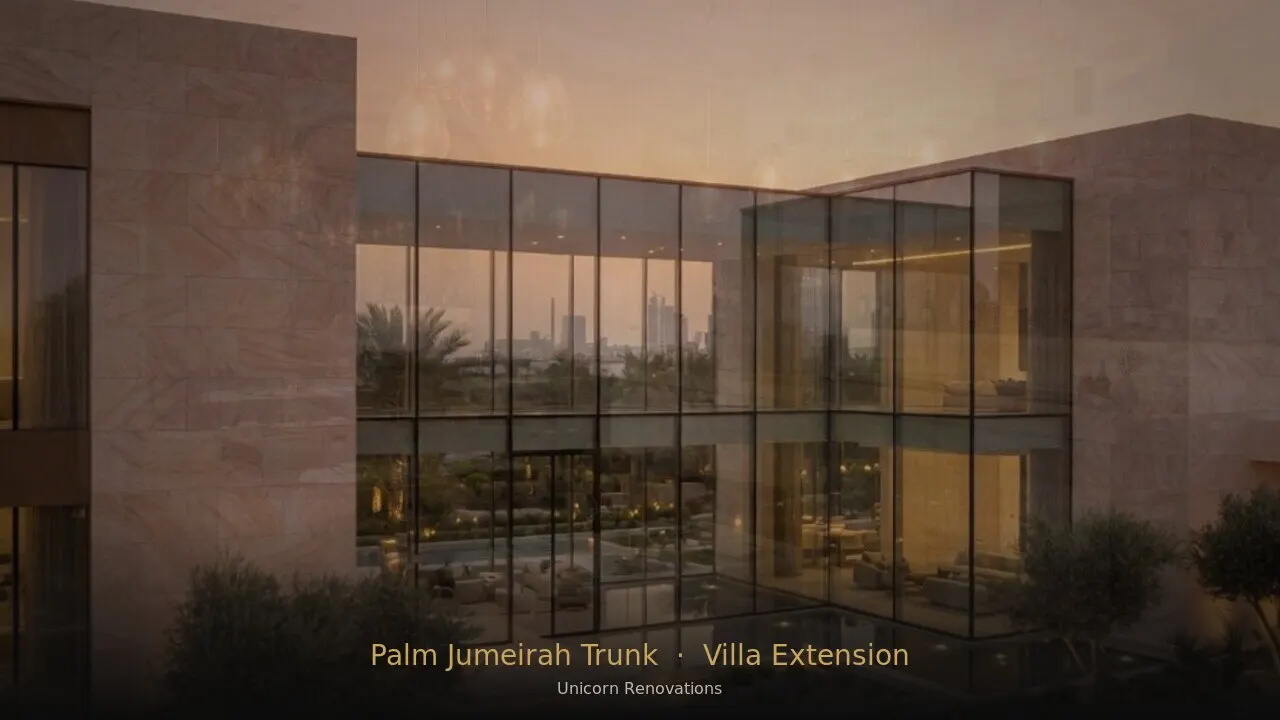 Villa Extension in Palm Jumeirah Trunk — Unicorn Renovations