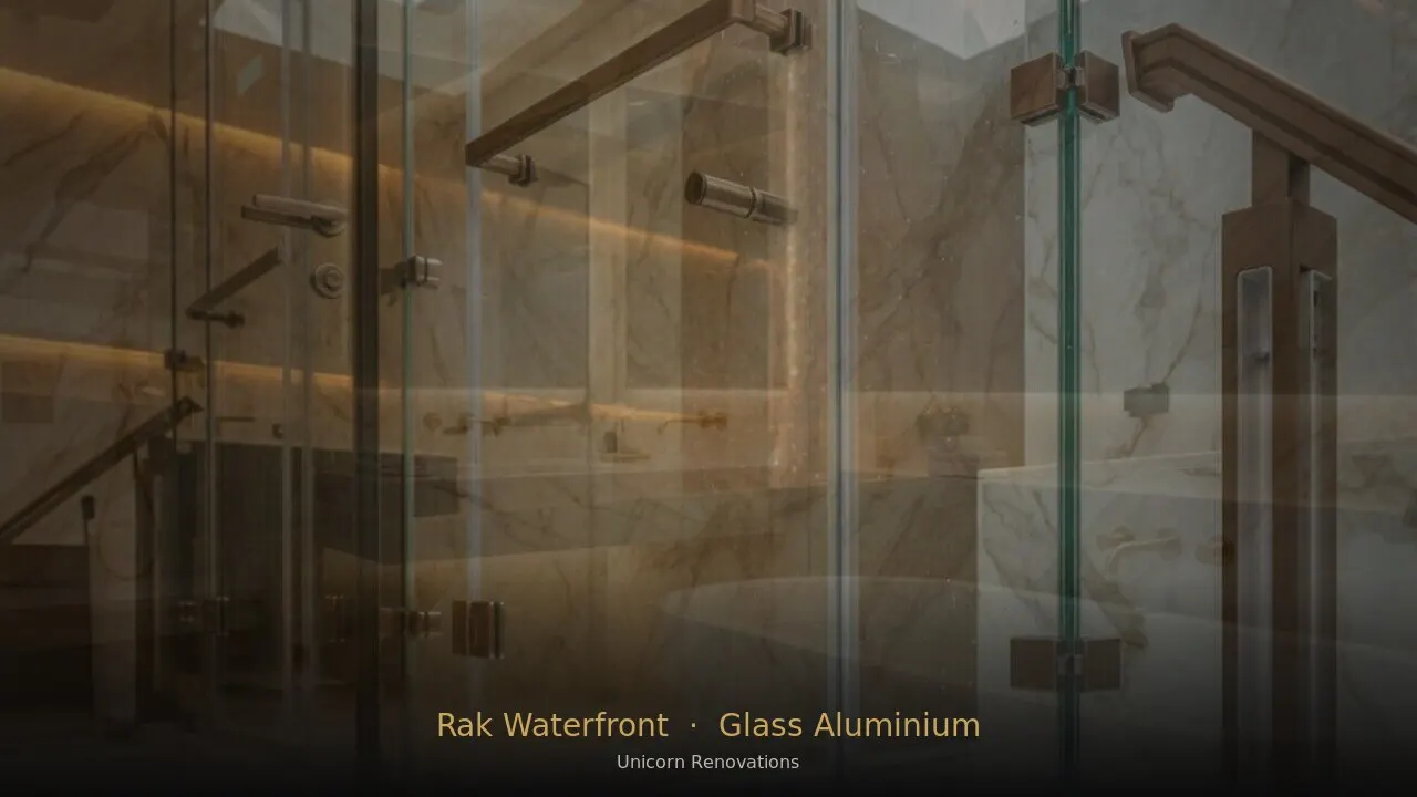 Glass & Aluminium Works in RAK Waterfront