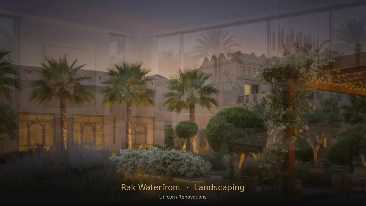 Landscaping in RAK Waterfront