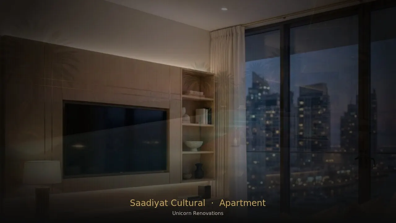 Apartment Renovation in Saadiyat Cultural District