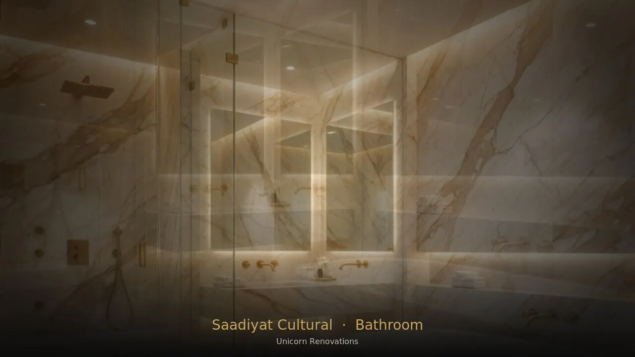 Bathroom Renovation in Saadiyat Cultural District