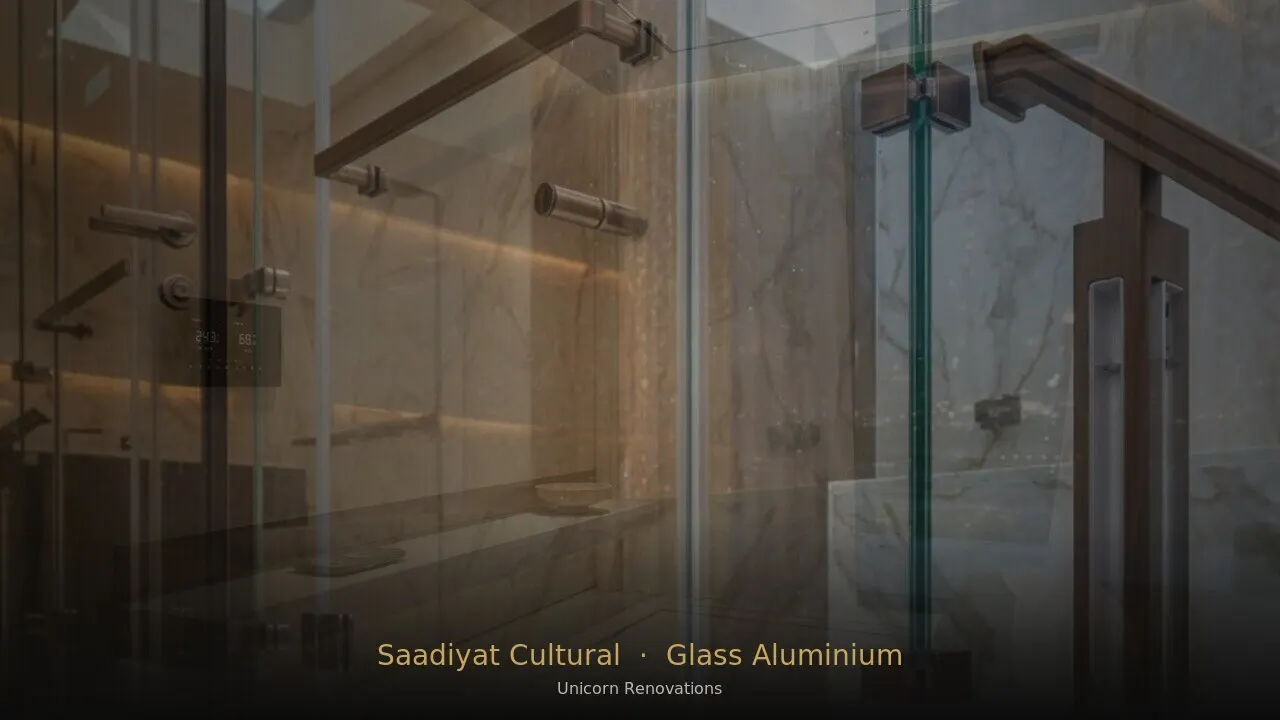 Glass & Aluminium Works in Saadiyat Cultural District