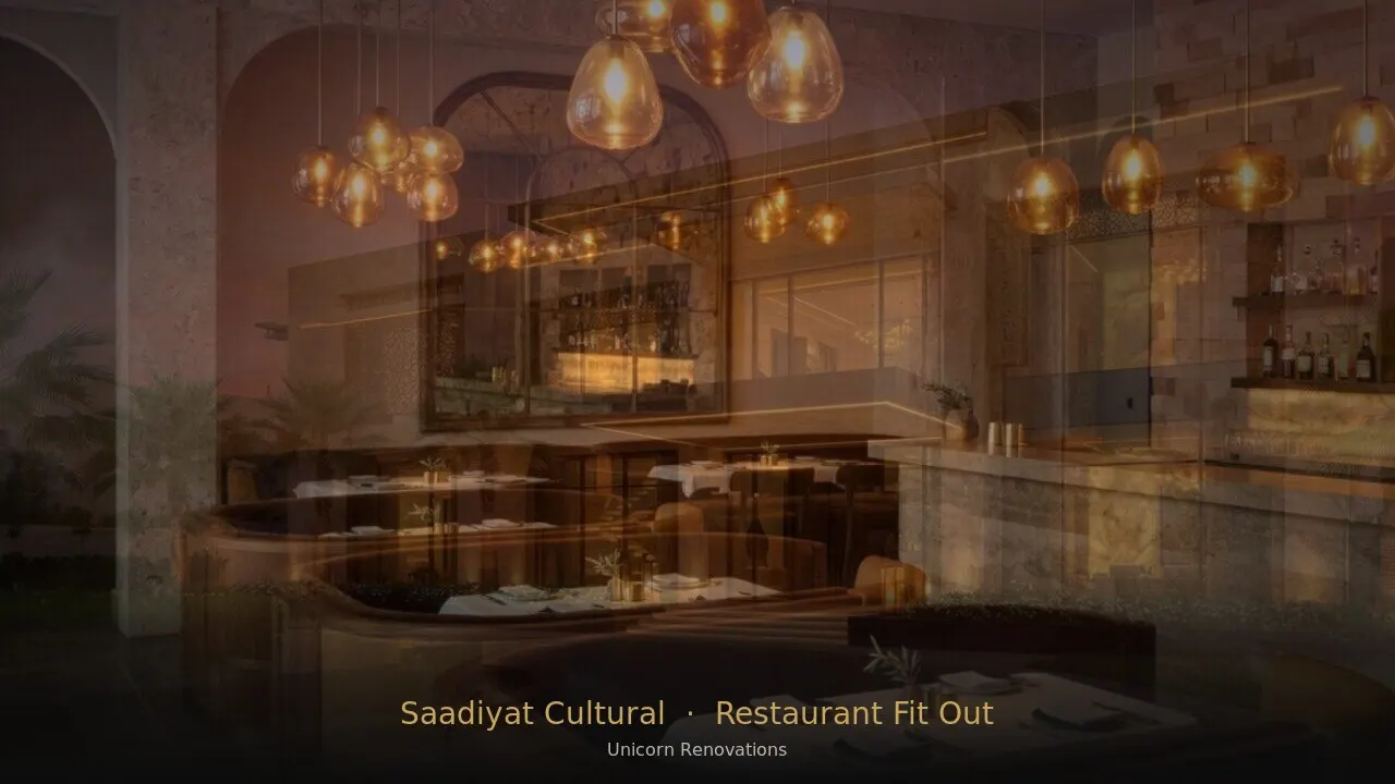 Restaurant Fit-Out in Saadiyat Cultural District