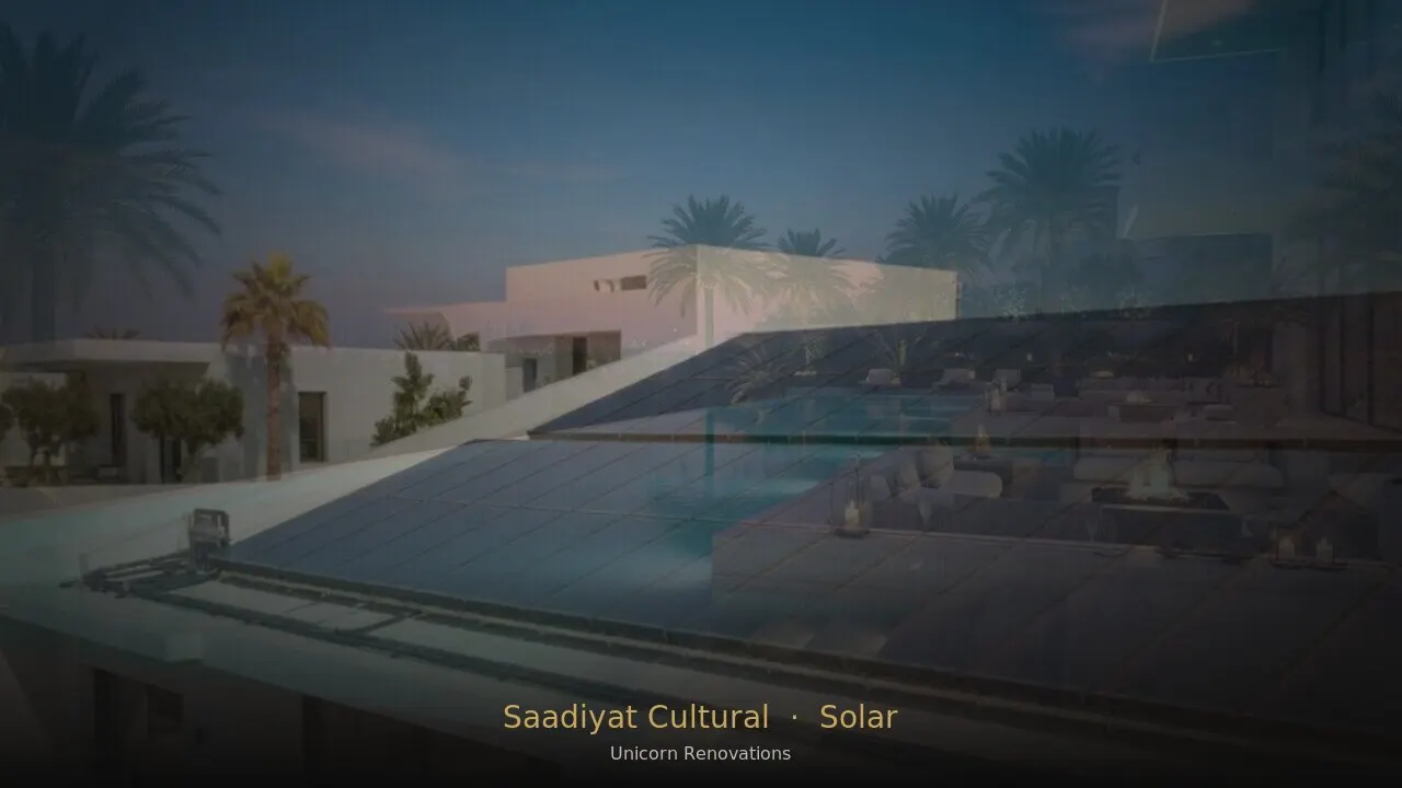 Solar Solutions in Saadiyat Cultural District