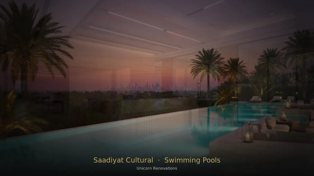 Swimming Pool Construction & Renovation in Saadiyat Cultural District